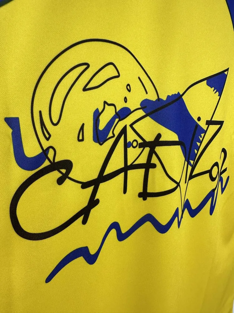 Cádiz 1991-1992 Retro Cádiz Local Camiseta de fútbol 1991/1992 — 4