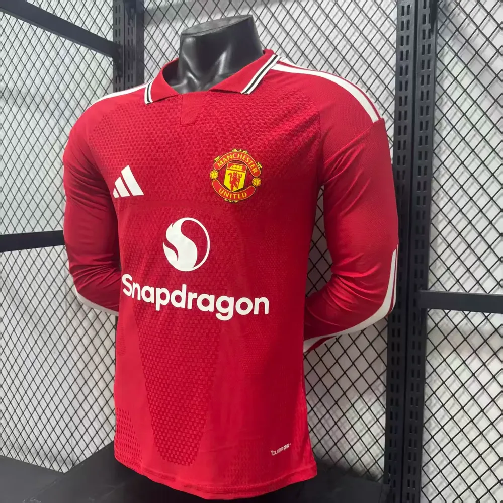 Manchester United 2026/2027 Long Sleeve Player Version Manchester United Home Football Jersey 2026/27 — 5