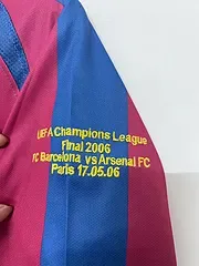 Barcelona 2005/2006 Retro Long Sleeve Barcelona Home Football Shirt UEFA Champions League 2005/2006 — 5