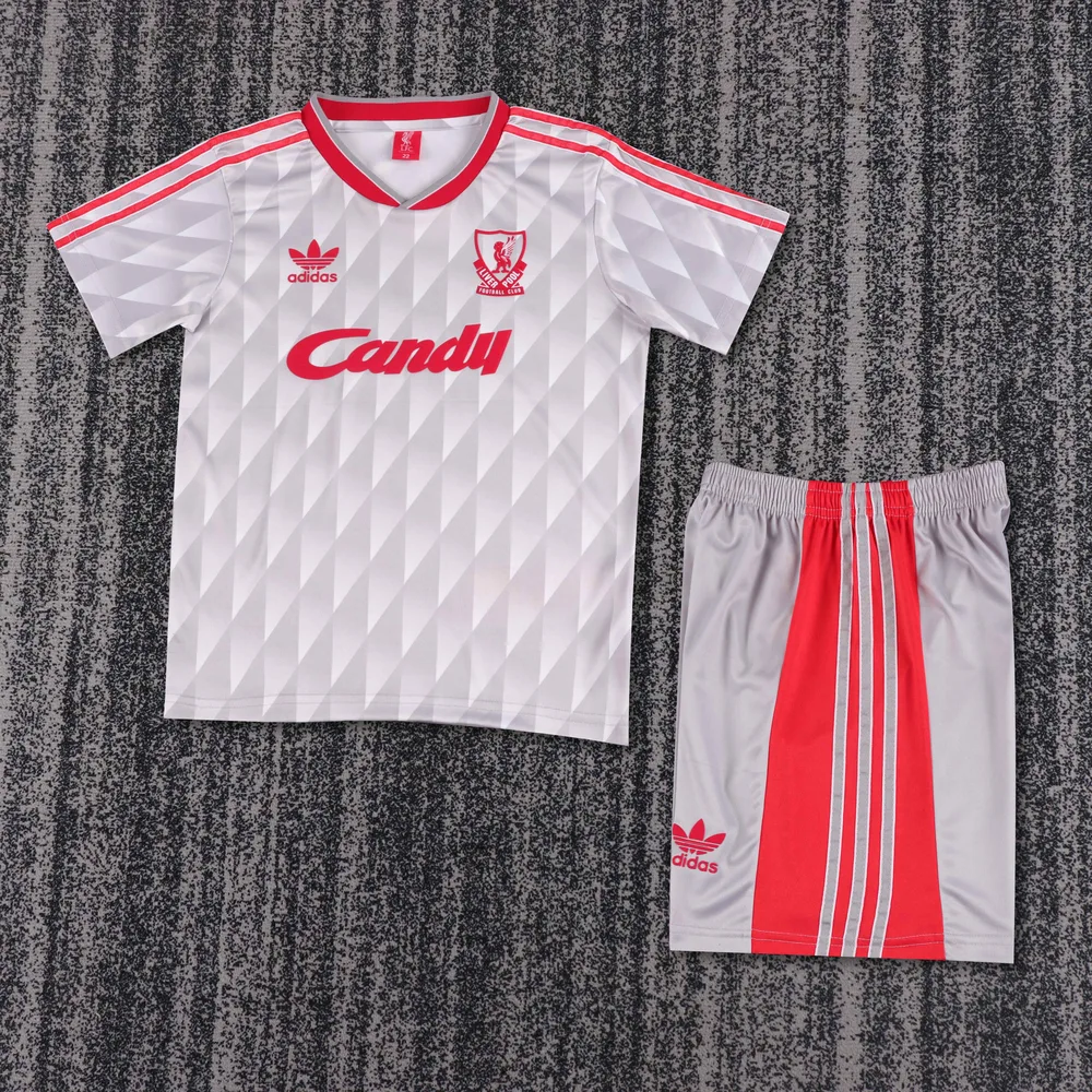 Liverpool 1989-1991 Retro Liverpool Visitante Camiseta de fútbol Talla infantil 1989/1991