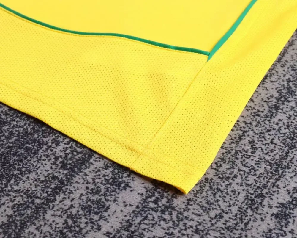 Brazil 2004 Retro Brazil Local Camiseta de fútbol Talla infantil 2004 — 6