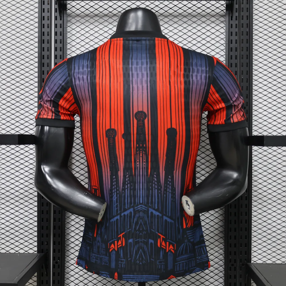 Barcelona 2026/2027 Versión jugador Barcelona Edición especial Orange Purple Camiseta de fútbol 2026/27 — 2
