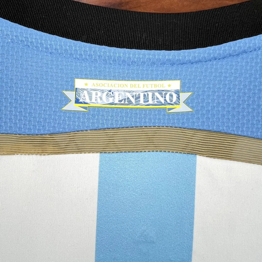 Argentina 2014 Retro Argentina National Team Home Jersey 2014 — 8