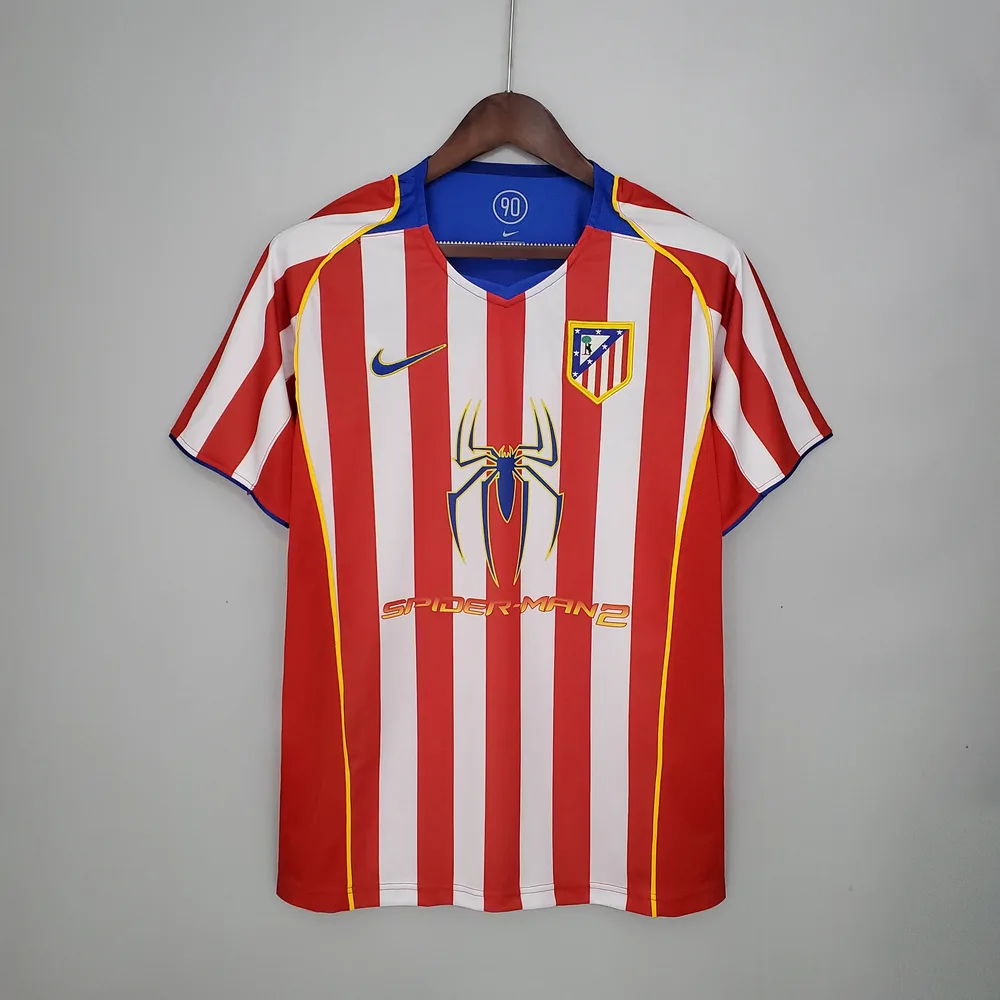 Atlético Madrid 2004/2005 Retro Atletico Madrid Local Camiseta de fútbol 2004/2005