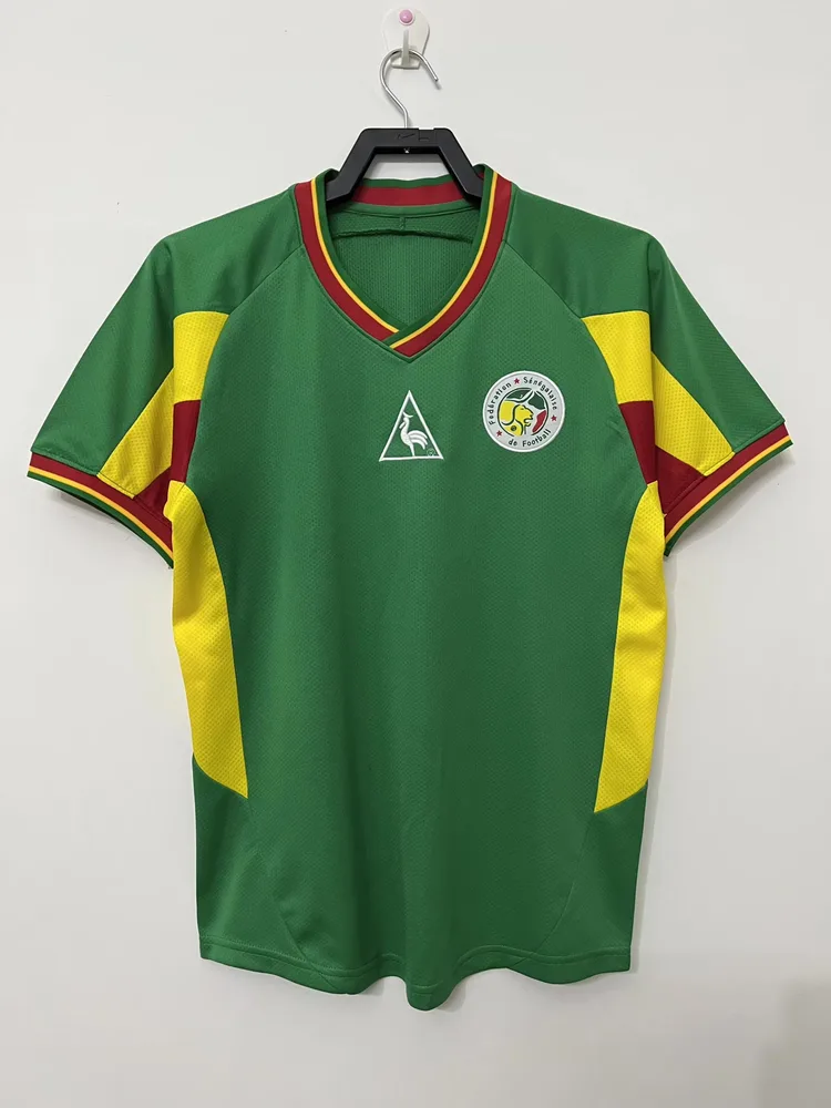 Senegal 2002 Retro Senegal National Team Shirt Green 2002