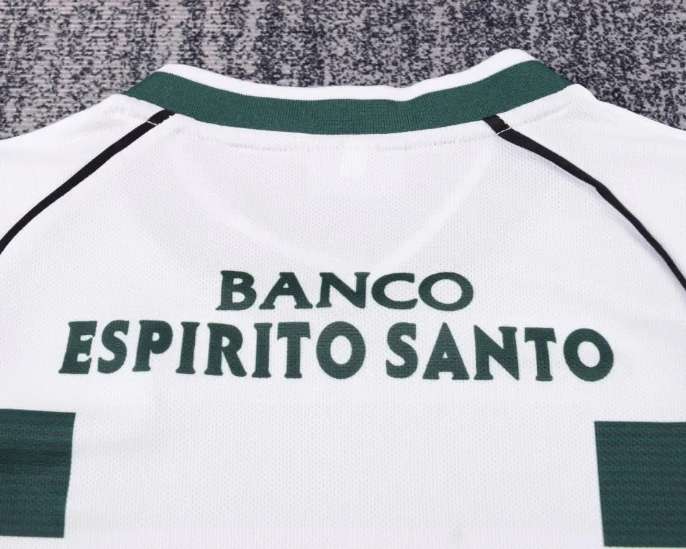 Sporting Lisbon 2001-2003 Retro Sporting Lisbon Home Football Jersey Shirt Kids Size 2001/2003 — 4