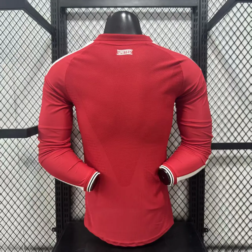 Manchester United 2026/2027 Long Sleeve Player Version Manchester United Home Football Jersey 2026/27 — 2