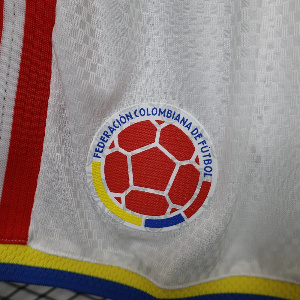 Colombia 2026 Player Version Retro Colombia Home Shorts 2026 — 4