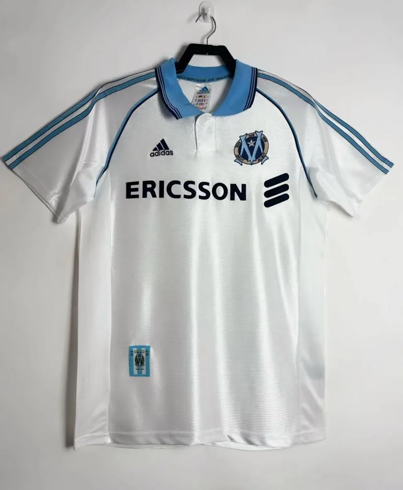 Marseille 1998-1999 Retro Olympique de Marseille Local Camiseta de fútbol 1998/1999