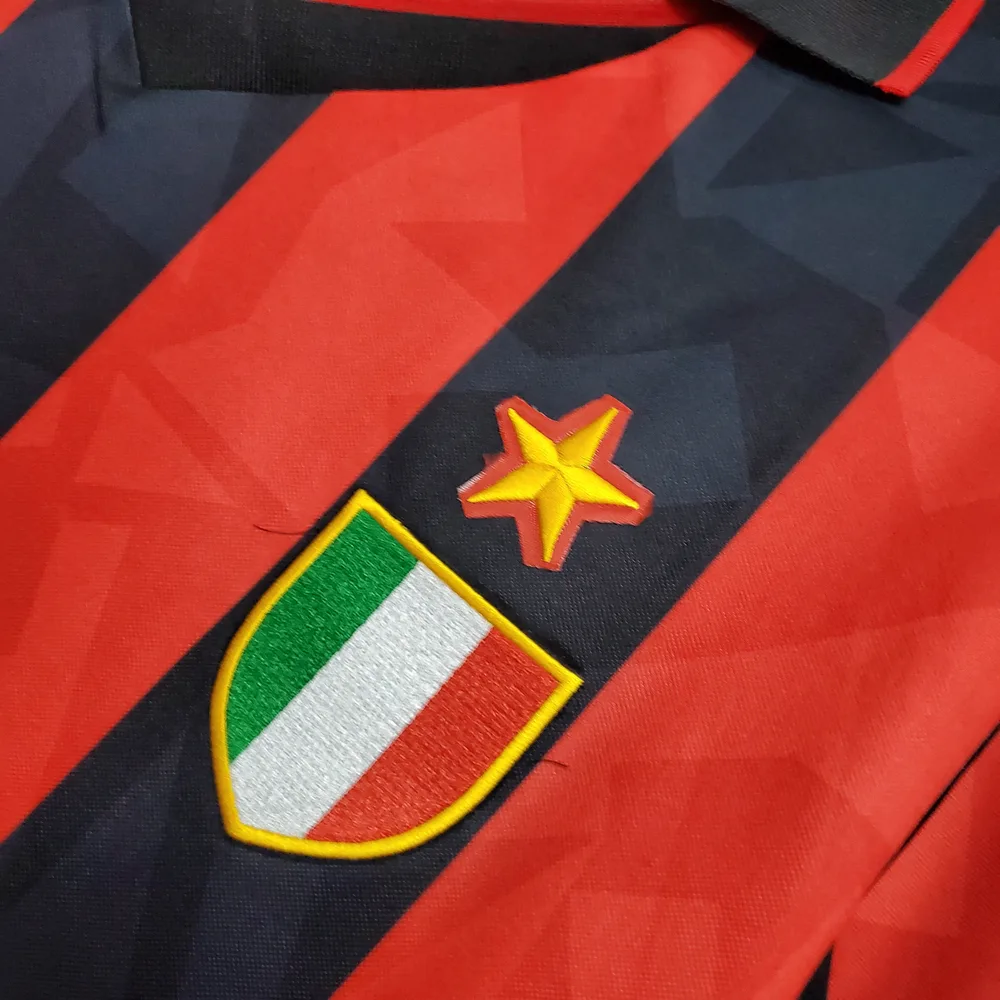 AC Milan 1993/1994 Retro AC Milan Home Football Shirt 1993/1994 — 5