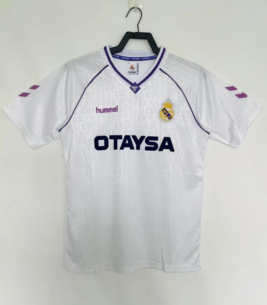 Real Madrid 1990/1992 Retro Real Madrid Local Camiseta de fútbol 1990/1992