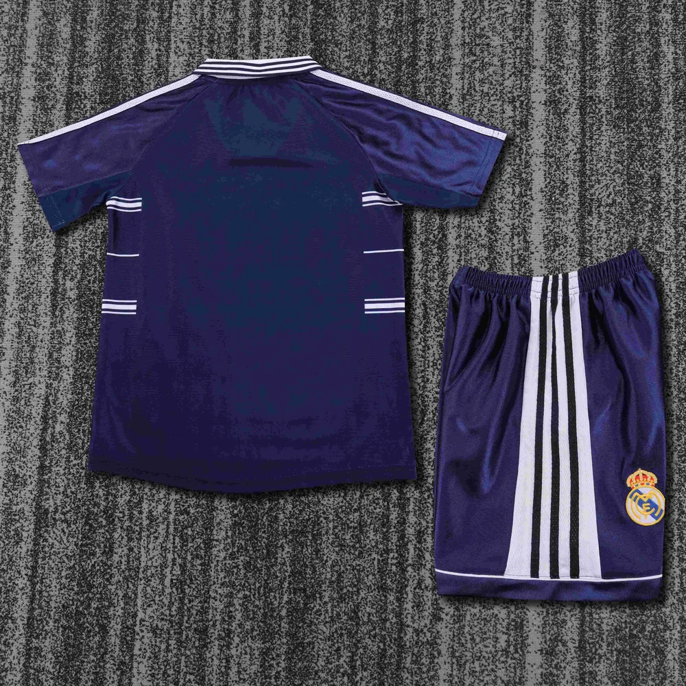 Real Madrid 1998-1999 Retro Real Madrid Away Football Shirt Kids Size 1998/1999 — 2