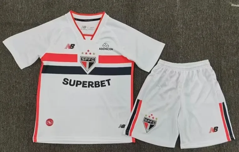 São Paulo 2026/2027 São Paulo Home Jersey Kids Size 2026/27