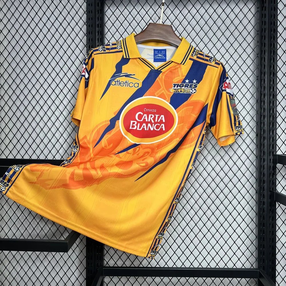 Tigres 1997/1998 Retro Tigres Local Camiseta de fútbol 1997/1998 — 3