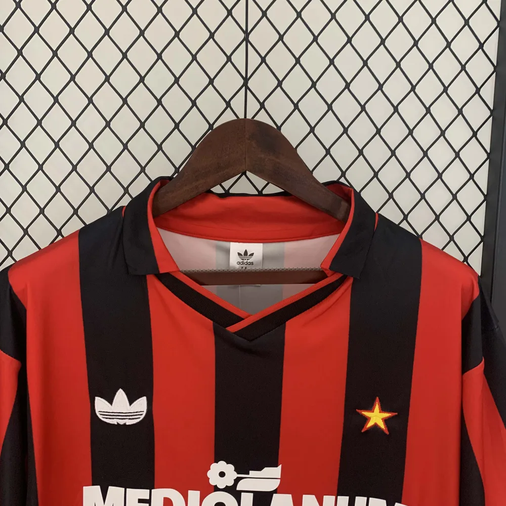 AC Milan 1990/1991 Retro AC Milan Home Football Shirt 1990/1991 — 3