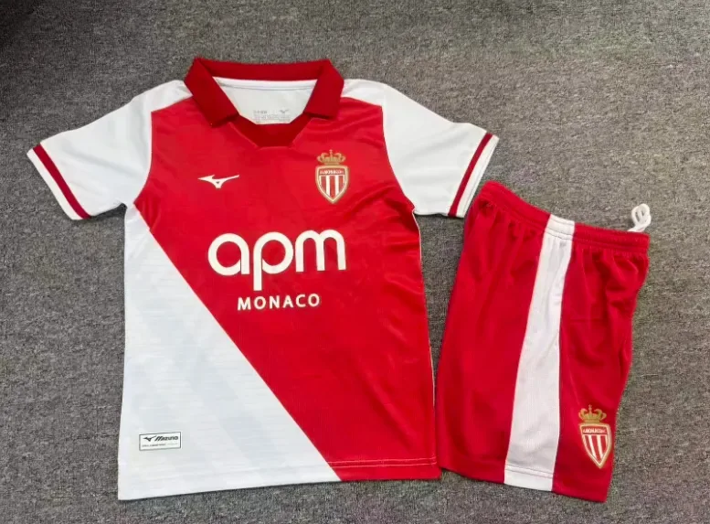 AS Monaco 2026/2027 AS Monaco Local Camiseta de fútbol Talla infantil 2026/27