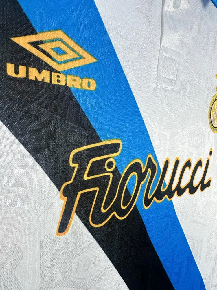 Inter Milan 1994-1995 Retro Inter Milan Visitante Camiseta de fútbol 1994/1995 — 4