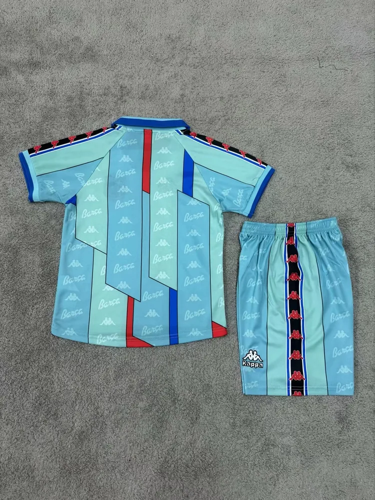 Barcelona 1996/1997 Retro Barcelona Away Football Shirt Kids Size 1996/1997 — 2