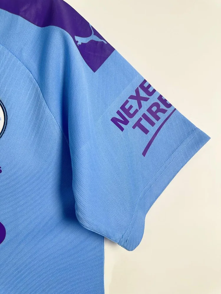 Manchester City 2019-2020 Retro Manchester City Home Football Shirt 2019/2020 — 8