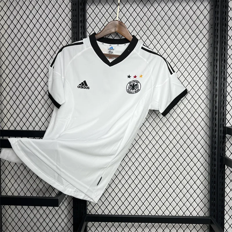 Germany 2002 Retro Germany Home Soccer Jersey 2002 — 3