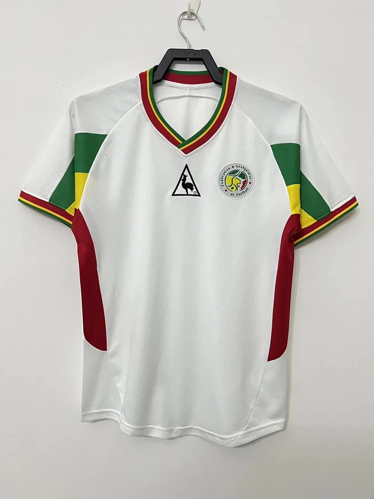Senegal 2002 Retro Senegal National Team Shirt White 2002