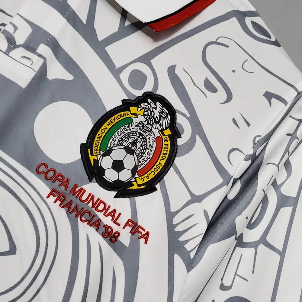 Mexico 1998 Retro Mexico Soccer Jersey Away 1998 — 5
