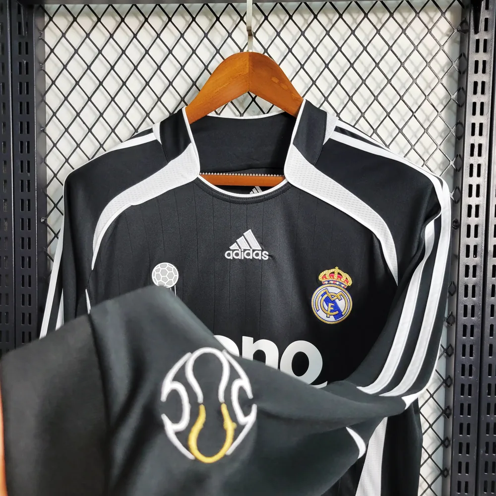 Real Madrid 2006/2007 Retro Manga larga Real Madrid Visitante Jersey 2006/2007 — 8