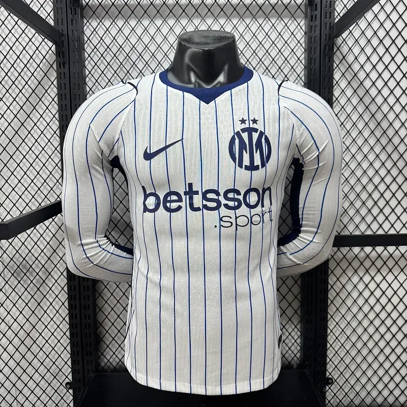 Inter Milan 2026/2027 Long Sleeves Versión jugador Inter Milan Visitante Football Jersey1:1 Quality Thai 2026/27
