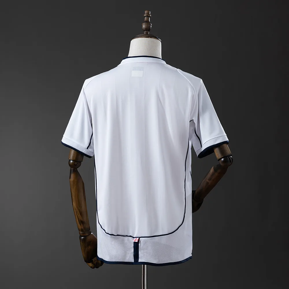 England 2002 Retro England Home Football Shirt 2002 — 2