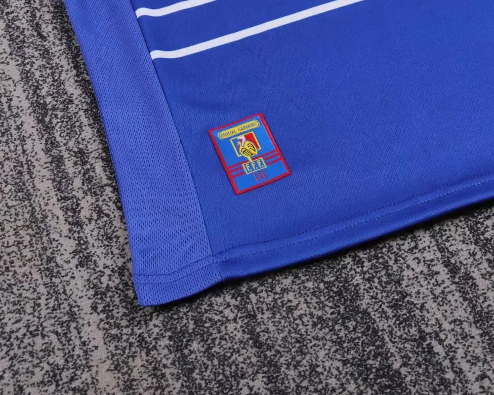 France 1998 Retro France Local Camiseta de fútbol Talla infantil 1998 — 5