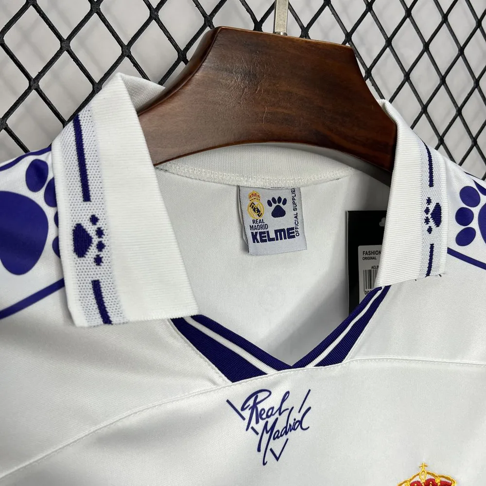 Real Madrid 1994/1996 Retro Real Madrid Home Soccer Jersey 1994/1996 — 5