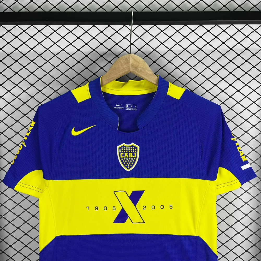 Boca Juniors 2005 Retro Boca Juniors 100th Anniversary Edition Camiseta de fútbol 2005 — 3