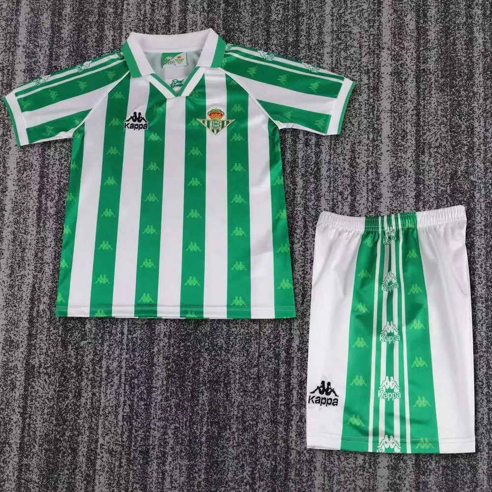 Real Betis 1995-1997 Retro Real Betis Local Camiseta de fútbol Quality Talla infantil 1995/1997