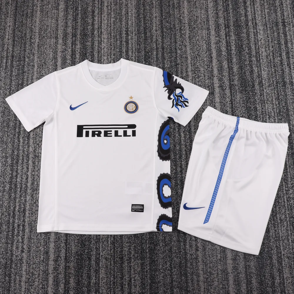 Inter Milan 2009-2010 Retro Inter Milan Visitante Camiseta de fútbol Talla infantil 2009/2010