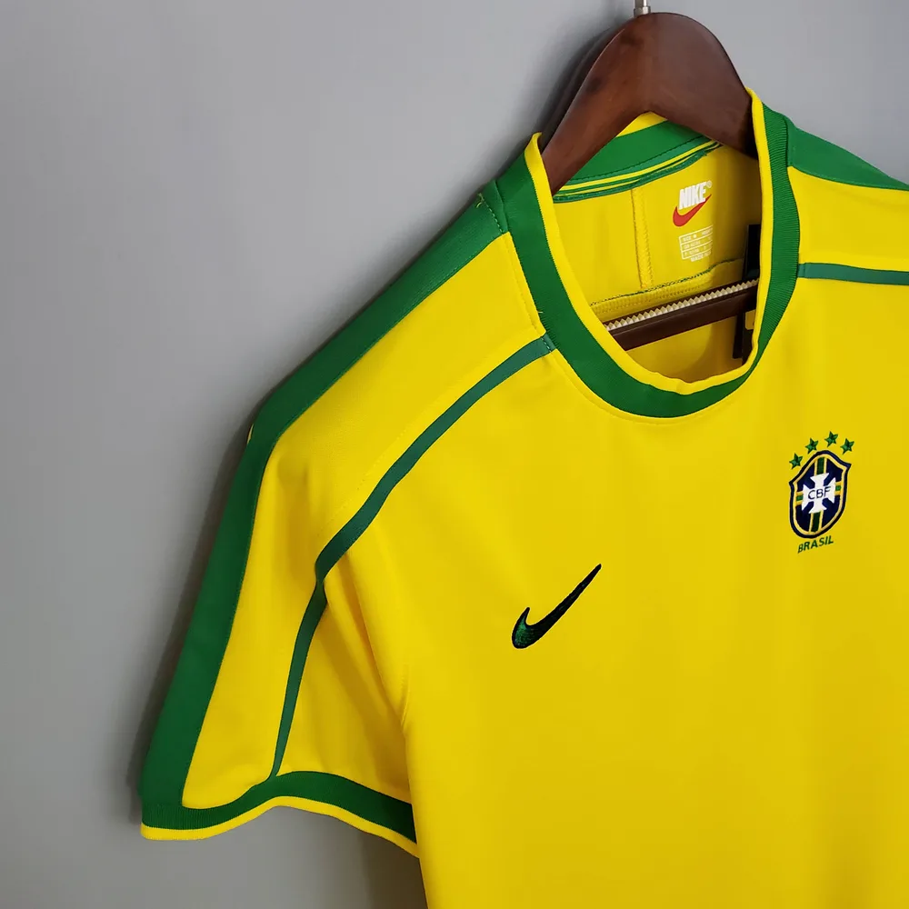 Brazil 1998 Retro Brazil Soccer Jersey Home 1998 — 7
