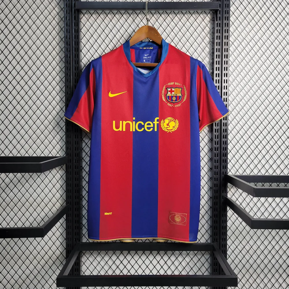 Barcelona Retro Barcelona Camiseta de fútbol Local 2007/2008 2007/2008