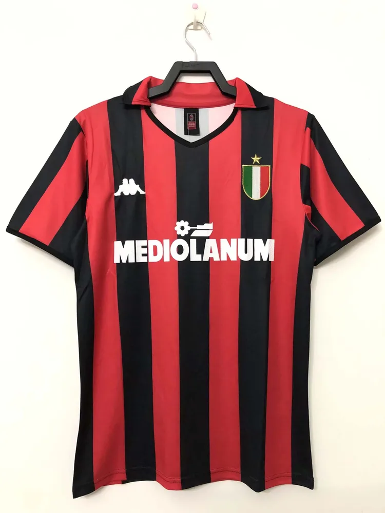 AC Milan 1988/1989 Retro AC Milan Local Camiseta de fútbol 1988/1989