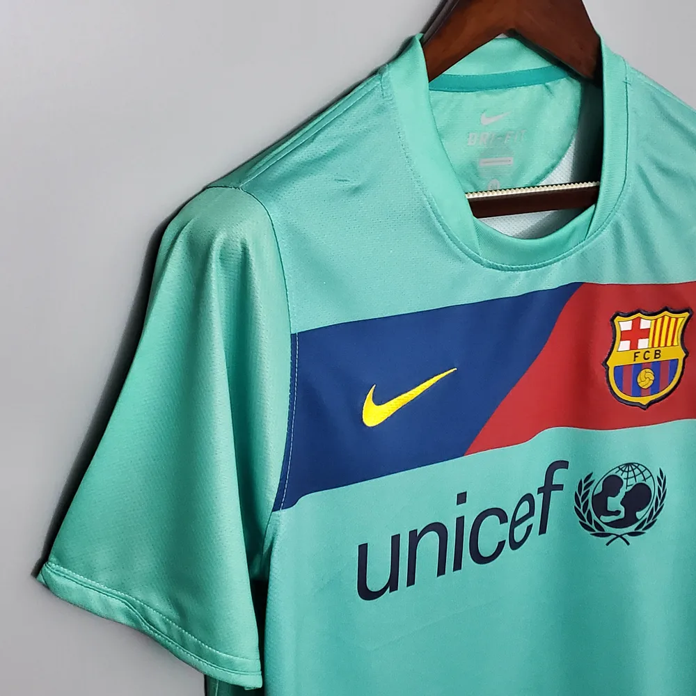 Barcelona 2010/2011 Retro Barcelona Visitante Camiseta de fútbol 2010/2011 — 6