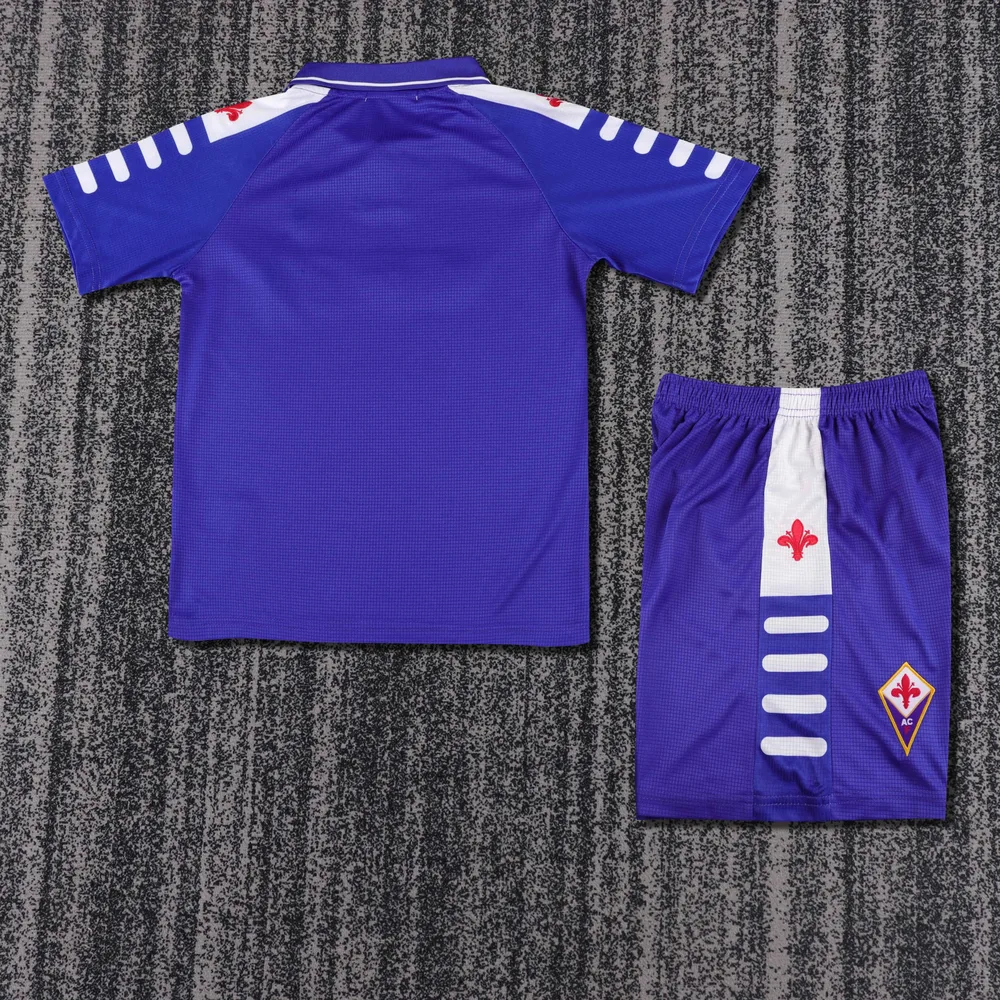 Fiorentina 1998-1999 Retro Fiorentina Home Football Shirt Kids Size 1998/1999 — 2