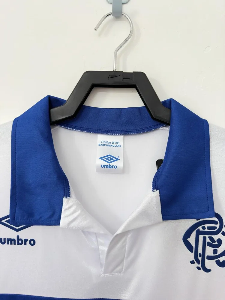 Rangers 1993/1994 Retro Rangers Visitante White Camiseta de fútbol 1993/1994 — 3