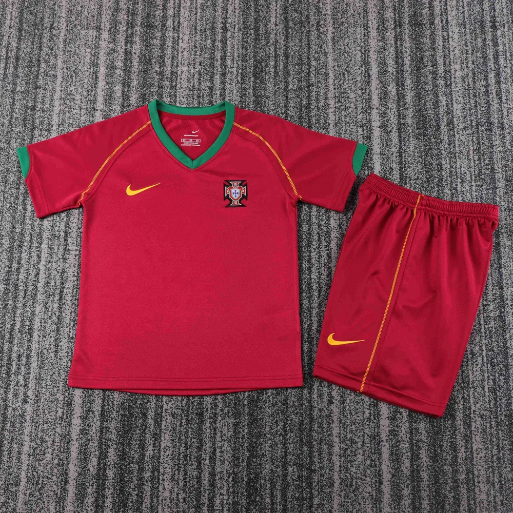 Portugal 2006 Retro Portugal Home Football Shirt Kids Size 2006