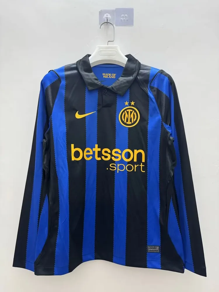 Inter Milan 2026/2027 Manga larga Inter Milan Local Football Jersey1:1 Quality Thai 2026/27