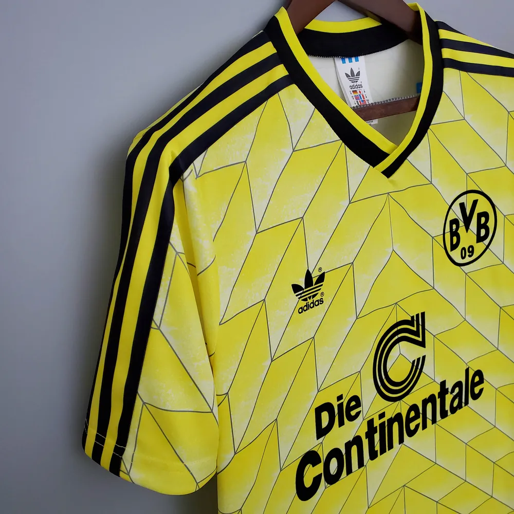 Borussia Dortmund 1988/1989 Retro Dortmund Home Football Shirt 1988/1989 — 8