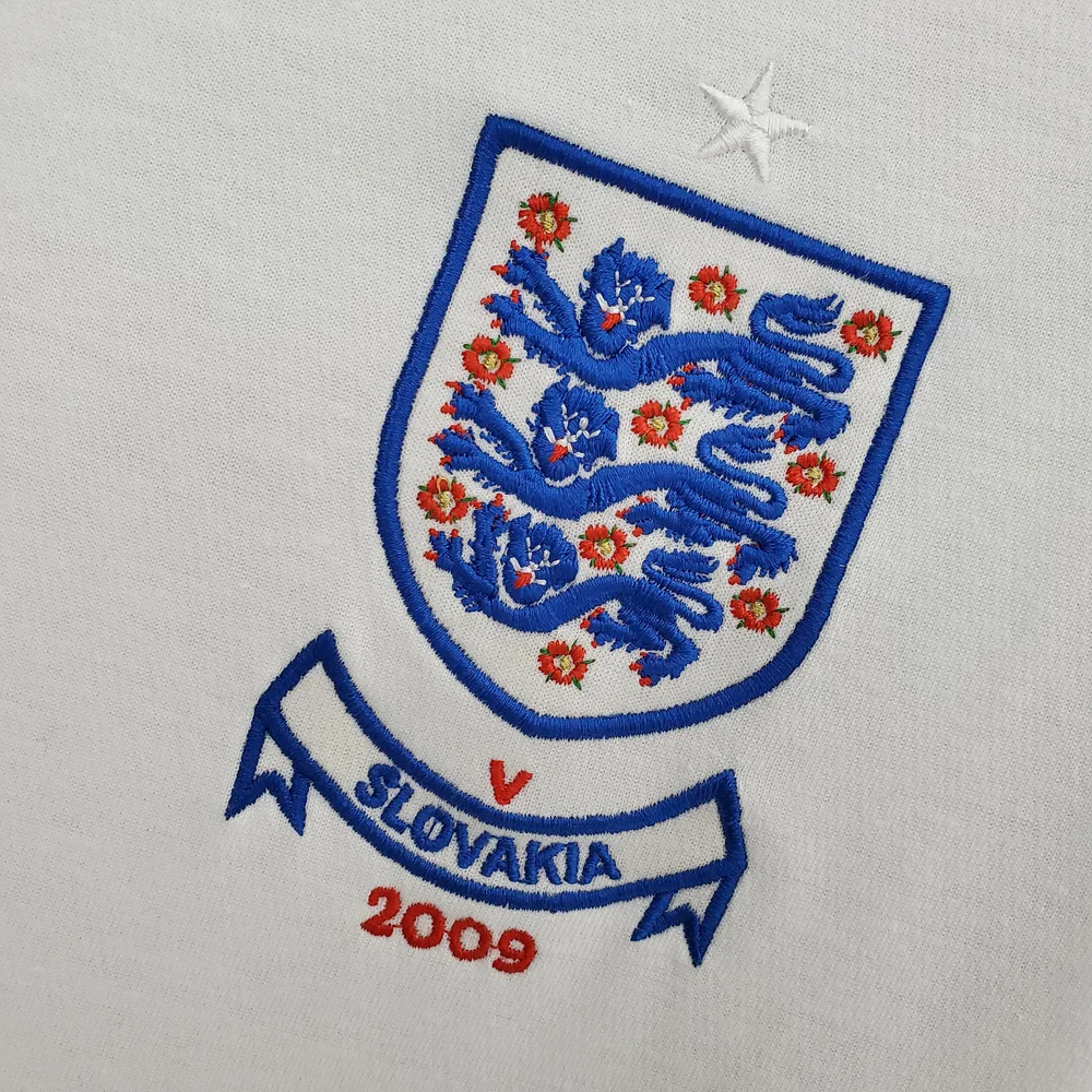 England 2010 Retro England Home Soccer Jersey 2010 — 7