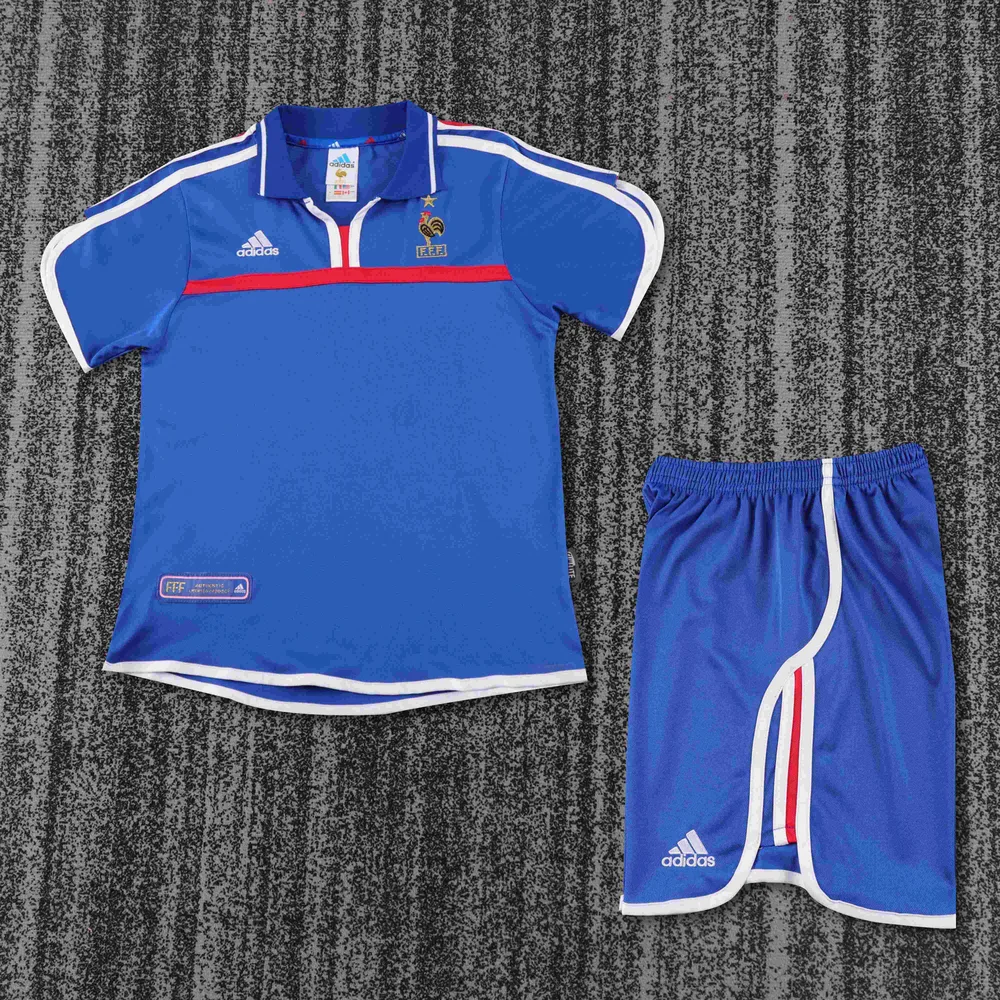 France 2000 Retro France Home Football Shirt Kids Size 2000