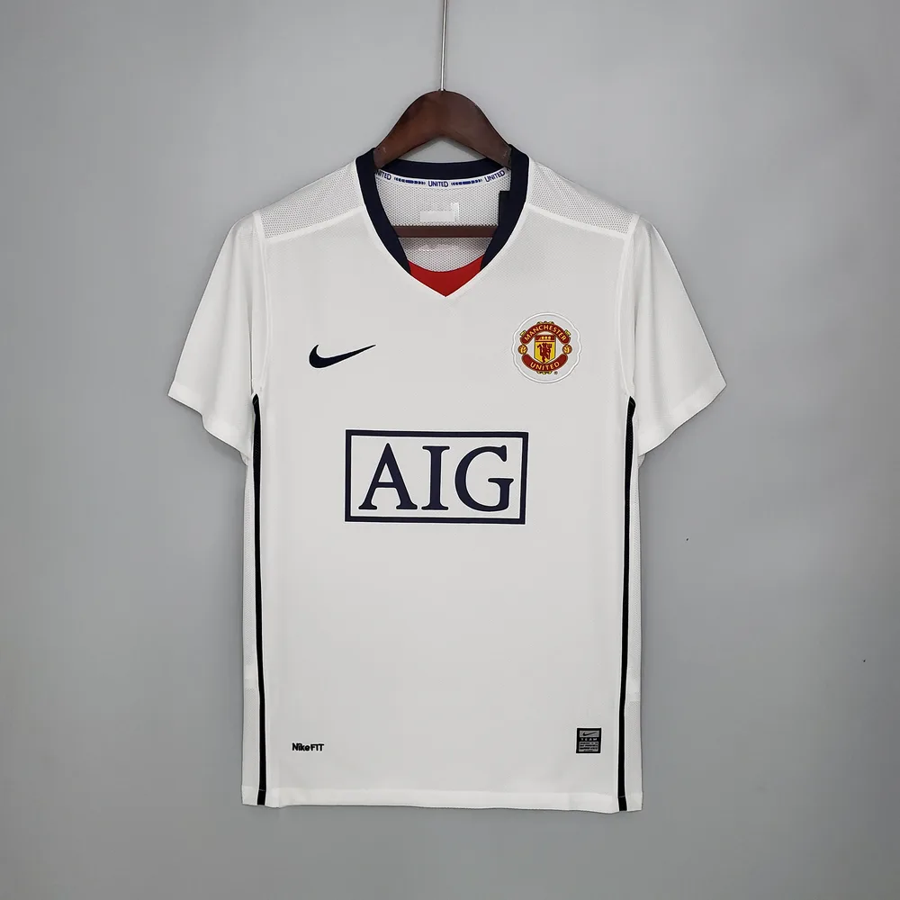 Manchester United 2008/2009 Retro Manchester United Visitante Camiseta de fútbol 2008/2009