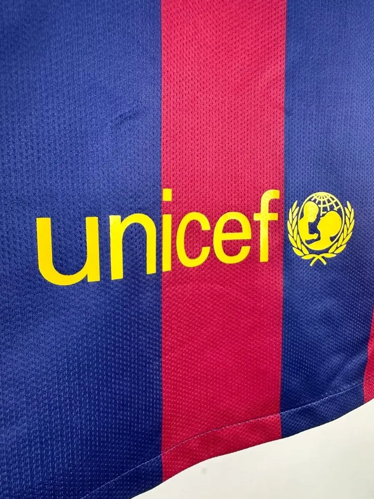 Barcelona 2014/2015 Retro Manga larga Barcelona Camiseta de fútbol Local 2014/2015 — 10