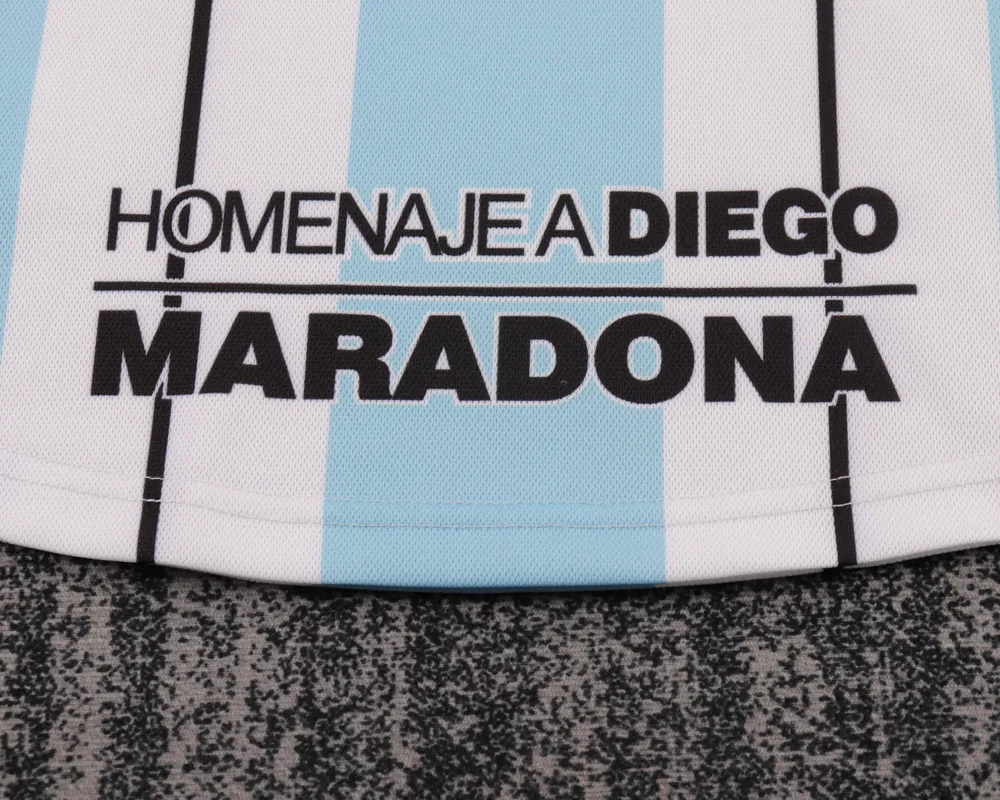 Argentina 2001 Retro Argentina National Team Maradona Commemorative Edition Jersey Kids Size 2001 — 6