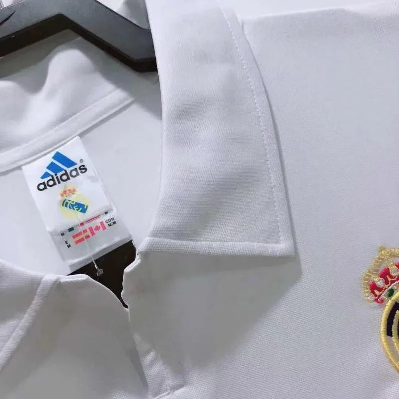 Real Madrid 2002/2003 Retro Real Madrid Local Camiseta de fútbol Champions League Edition 2002/2003 — 4