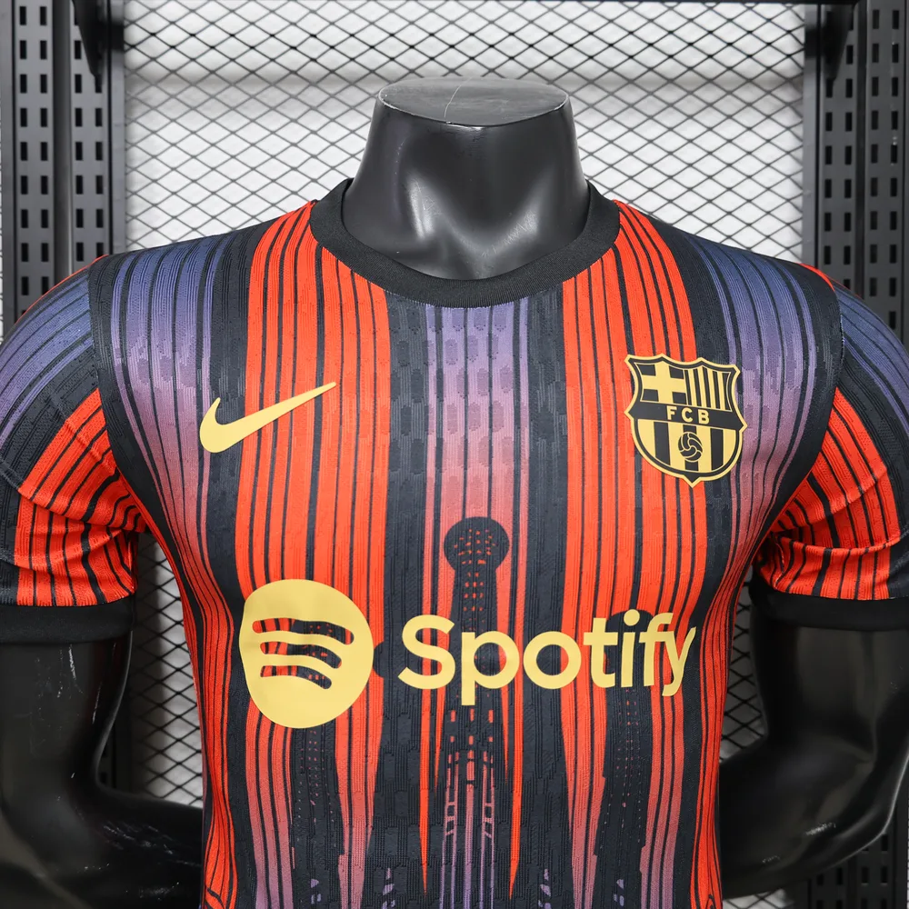 Barcelona 2026/2027 Versión jugador Barcelona Edición especial Orange Purple Camiseta de fútbol 2026/27 — 3